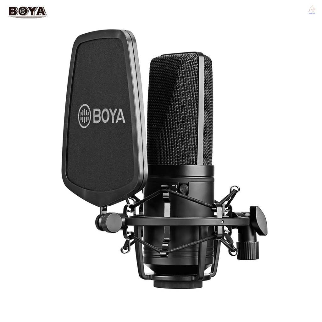 Boya BY-M1000 Professional ไดอะแฟรมขนาดใหญ่คอนเดนเซอร์ไมโครโฟน Podcast ...