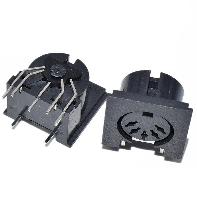 S Terminal Five-Core Socket 90 องศา 5-Core DIN Socket 5P Socket 5-Pin ...