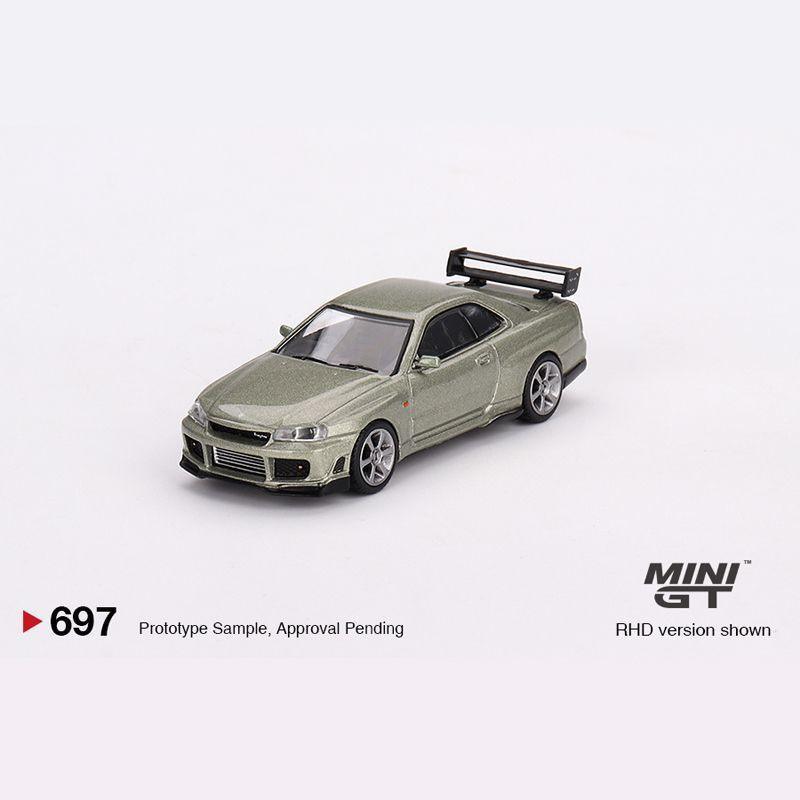 ของเล่น Vivi 697 Nissan GTR R34 Skyline GT-R รถโลหะผสม โมเดลขนาด 64 ...