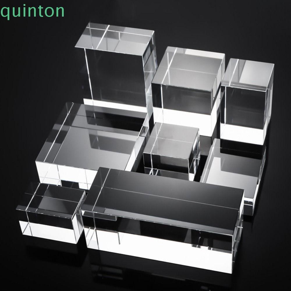QUINTON เครื่องประดับจอแสดงผล Riser ขาตั้ง, Solid K9 คริสตัลอะคริลิค ...