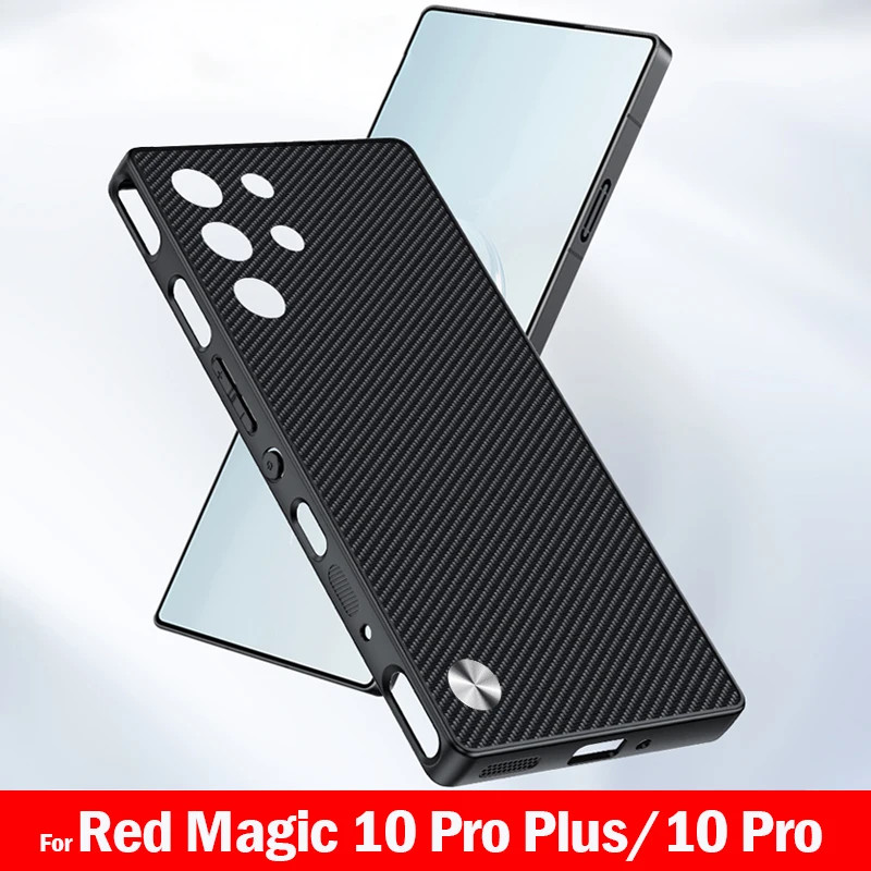 Nubia Red Magic 10 Pro Plus กรณีหรูหราเส้นใย PU-หนังป้องกันปกหลัง Capa ...