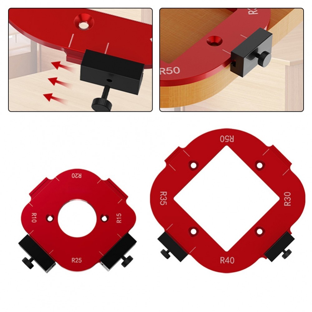 Aluminum Alloy Arc Router Template Set for Woodworking with 8 Radius ...