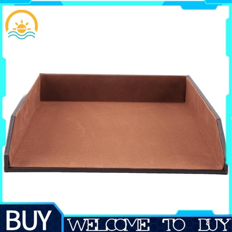 xvvcbePU Leather Collection Letter Tray, Document Desk Organizer ...
