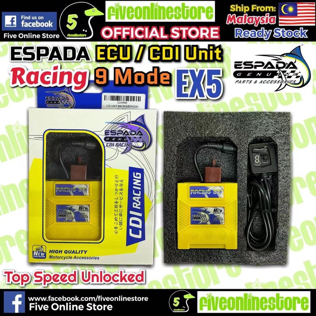 ESPADA S1 Series ECU CDI Racing ปรับ Yamaha Y15ZR V1 LC135 SRL115 Fi ...