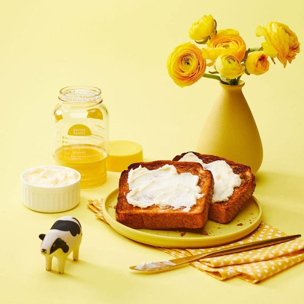 ROSEGOODS ครัวครีมกรอง, DIY Butter Mixer Butter Shaker Jar Buttermilk ...