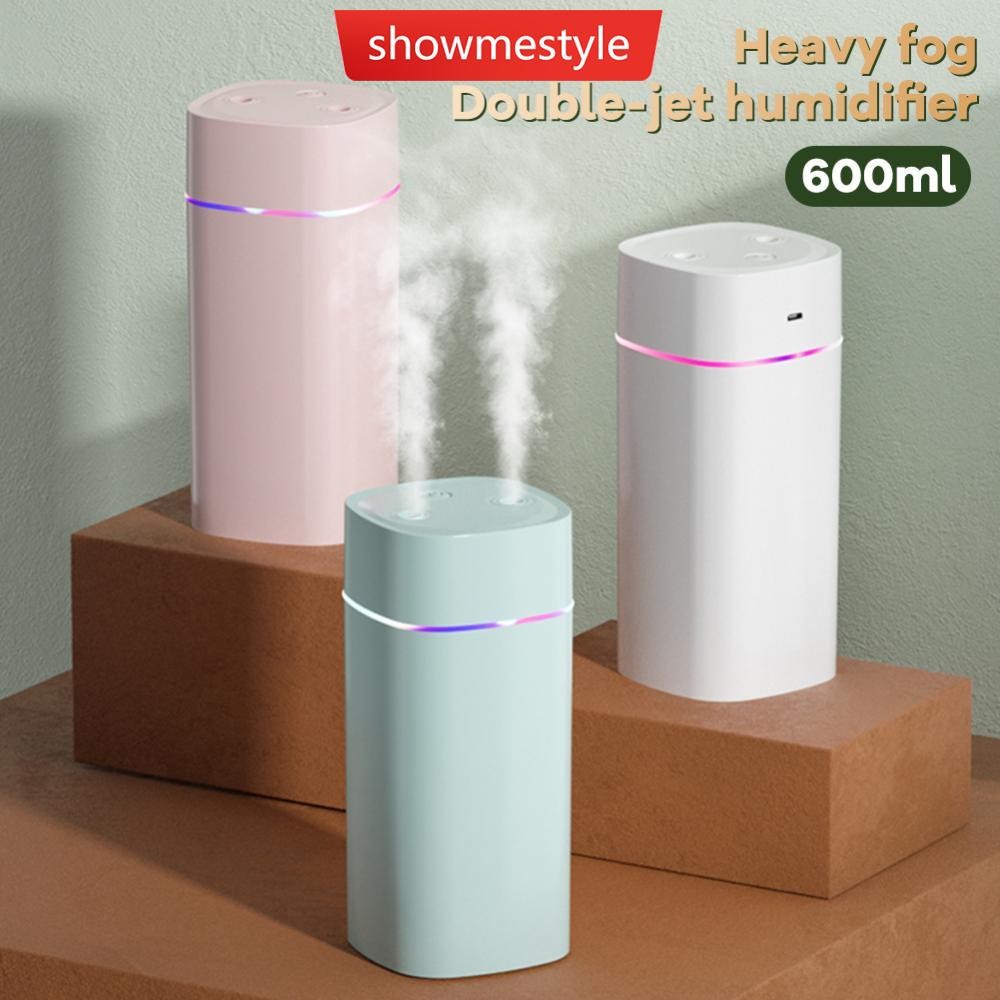 SML 600ml USB Air Humidifier สเปรย์คู่พอร์ตน้ํามันหอมระเหยน้ํามันหอม ...