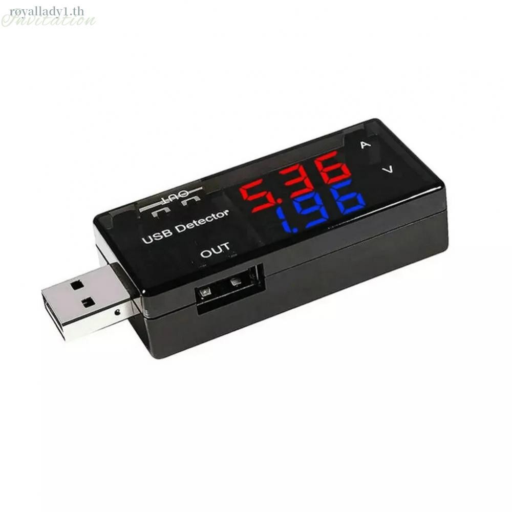 โวลต์มิเตอร์และแอมมิเตอร์ USB สําหรับการทดสอบเครื่องชาร์จ 39V 0 5A ใช้ ...