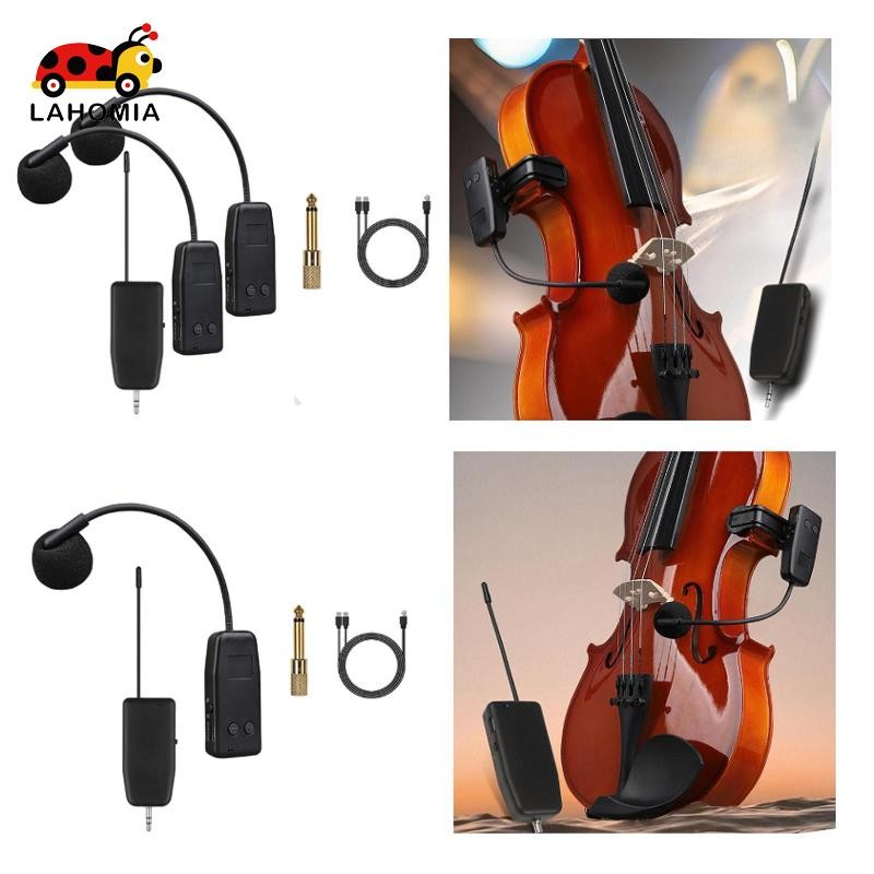 [Lahomia] ไมโครโฟนไวโอลิน Gooseneck Pick up Instrument คลิปหนีบแตร ...