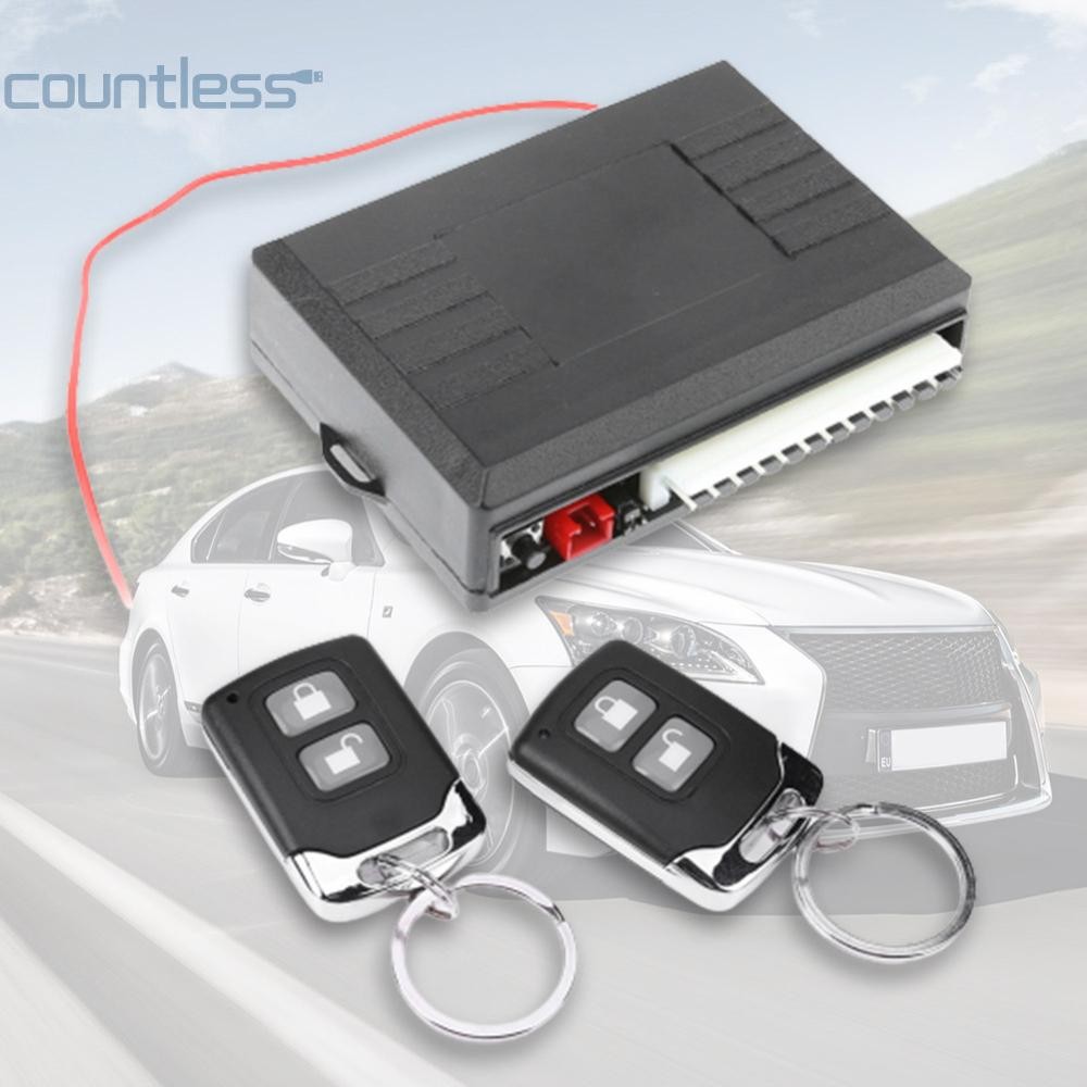 ระบบเตือนภัยรถยนต์ Auto Keyless Remote Central Control ชุดล็อคประตู #F ...
