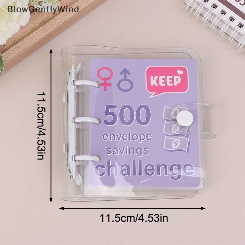 BlowGentlyWind Mini Binder เงิน Binder $150/300/500/1000 Saving ...