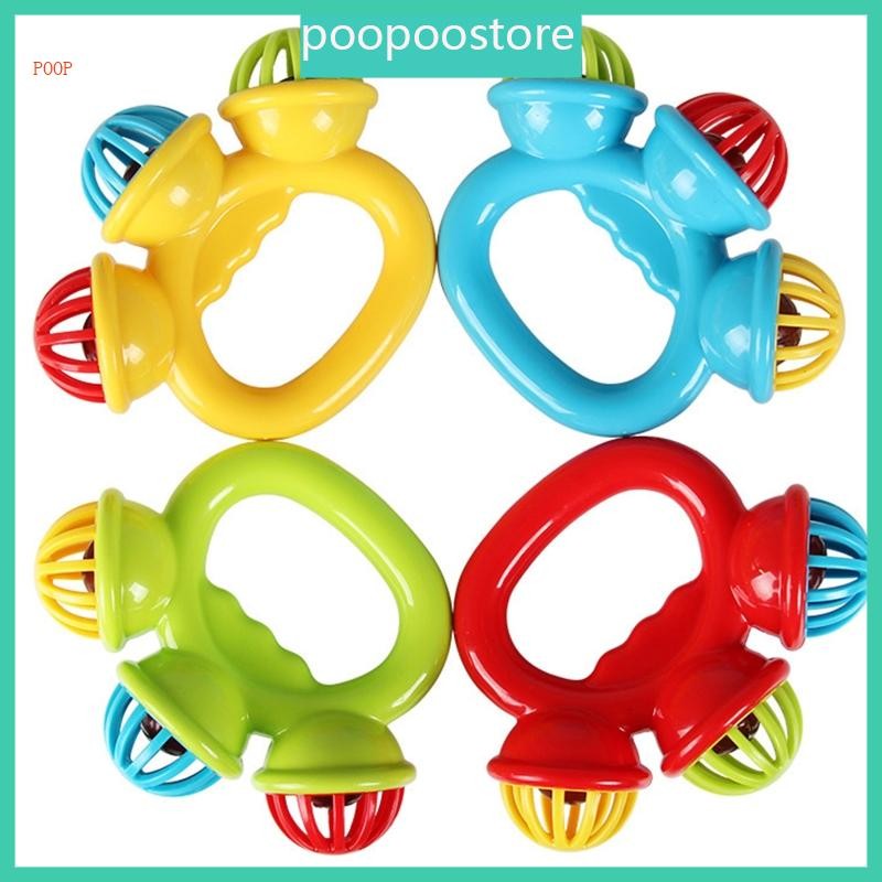 POOP Musical Baby Handbell Sensory Baby Training Rattle ของเล่นรถเข็น ...