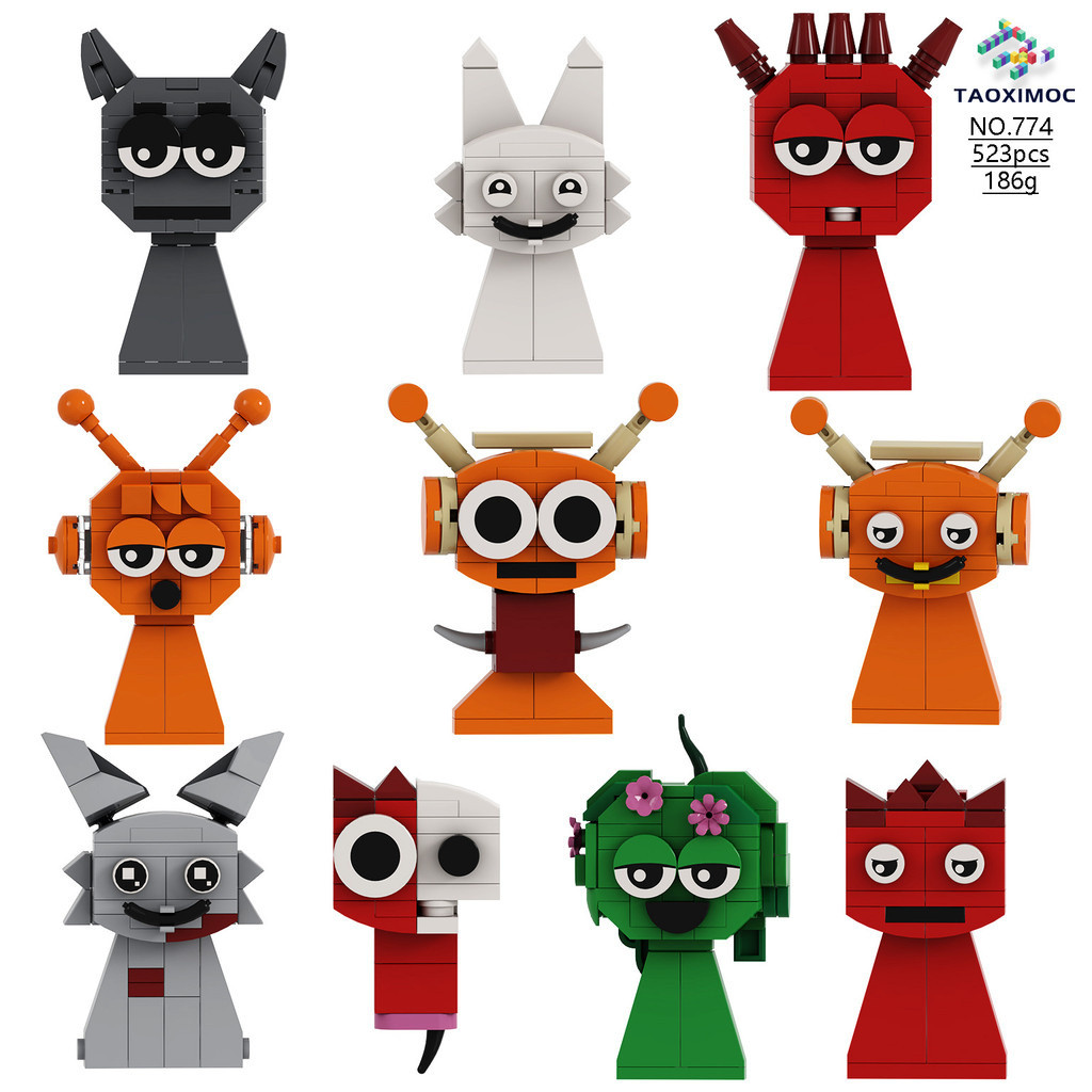 ตัวต่อเลโก้ Sprunki IncrediBox Sprunki บล็อกตัวต่อ สําหรับของเล่นเด็ก ...