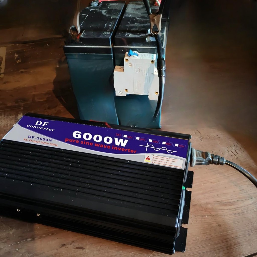 DF6000W Power Inverter อินเวอร์เตอร์ 6000 วัตต์ รุ่น Pure Sine Wave DC ...