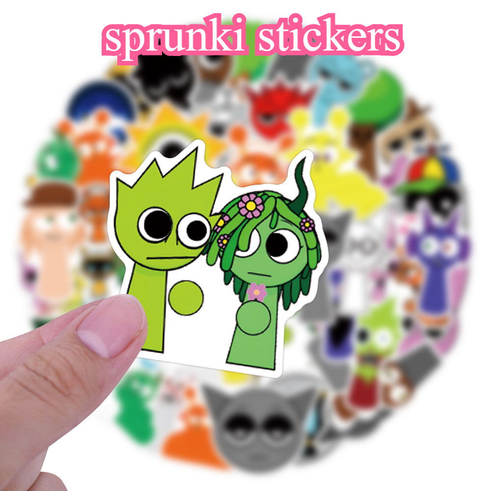 Incredibox Sprunki สติกเกอร์ของเล่น Sprunki สติกเกอร์ของขวัญกันน้ํา ...