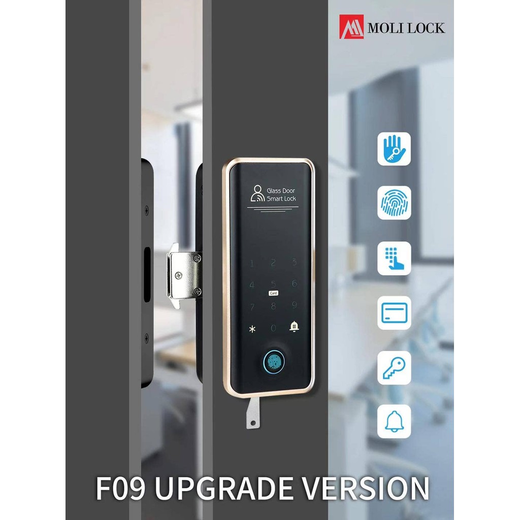 SB Design Square กลอนประตูดิจิตอล Digital Door Lock รุ่น Molilock F09K ...