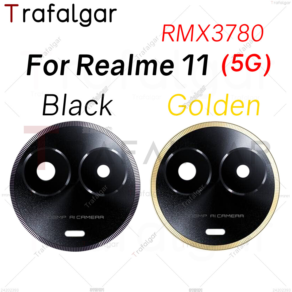 เลนส์กล้องด้านหลังสําหรับ เรียลมี 11 5ก RMX3780 ฝาครอบกระจกกล้อง ...