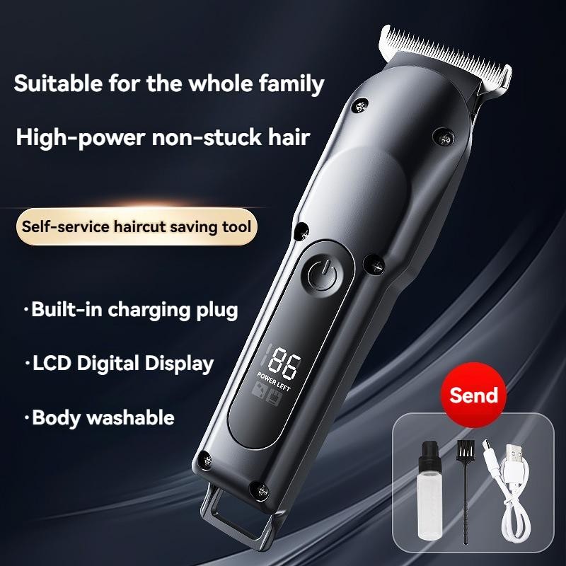 Professional Electric Hair Clippers Cordless 6500 RPM High Power Hair ...