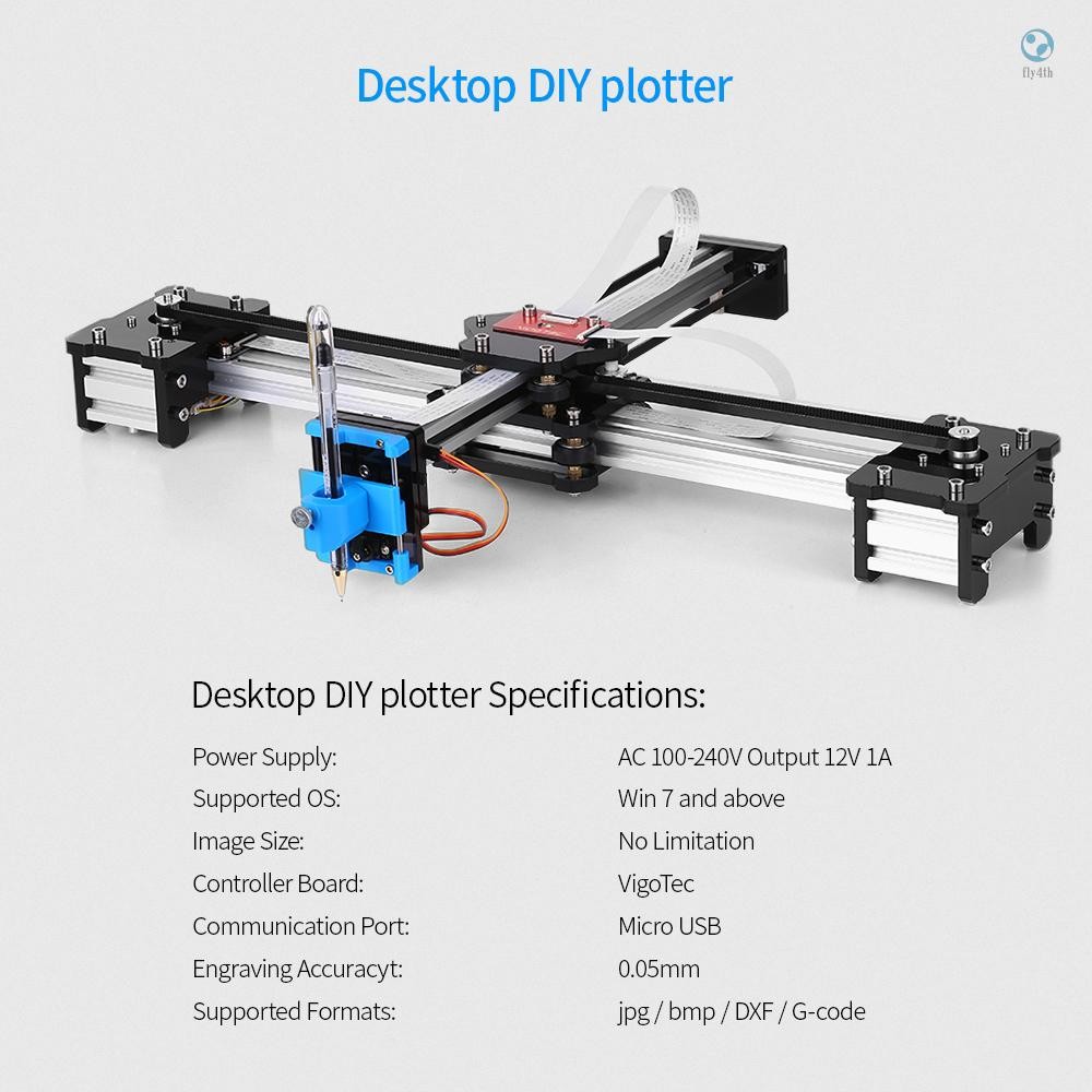 เดสก์ท็อป DIY ประกอบ XY Plotter ปากกาวาดหุ่นยนต์วาดเครื่องภาพวาด ...