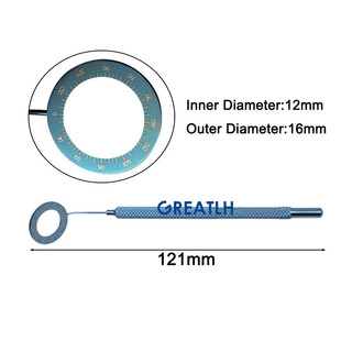 GREATLH Mendez Degree Gauge Mark Rings Marker Corneal Marking Ring Tool ...