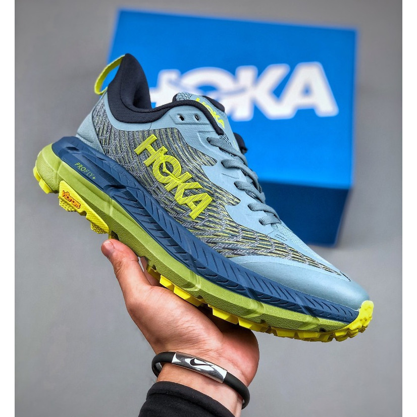 HOKA ONE ONE Fast Marfat 4 รองเท้าวิ่งเทรลดูดซับแรงกระแทกสําหรับผู้ชาย ...