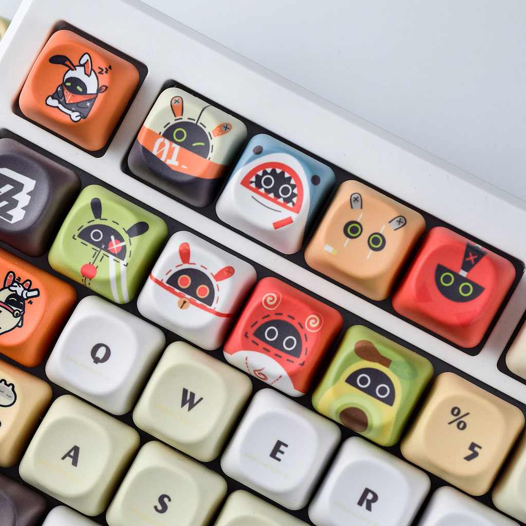 Zenless Zone Zero Keycaps MOA โปรไฟล์ 8 ชิ้น PBT Dye Sublimation รอบ ...