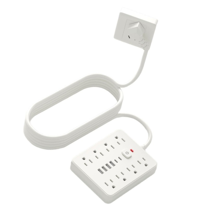 BT Power Strips Surging Protector พร้อมสายไฟพ่วง 8 ช่อง 5Ft ใช้งานง่าย ...