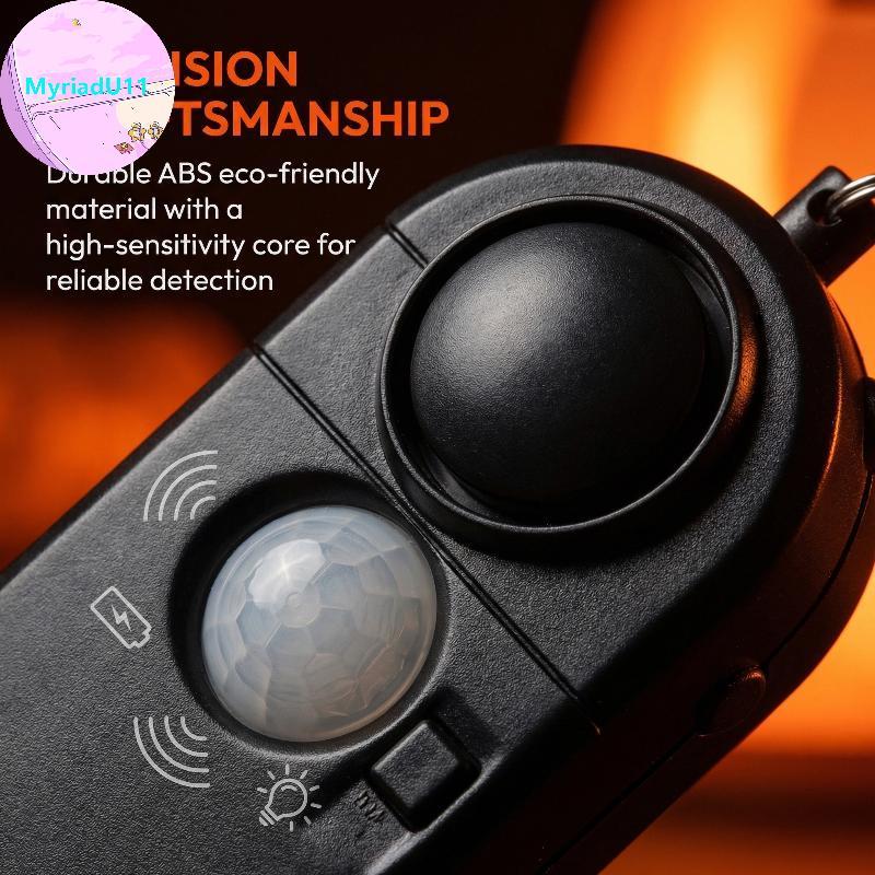 MyriadU Motion Detector Alarm 120DB Loud Siren Security อุปกรณ์พร้อมไฟ ...