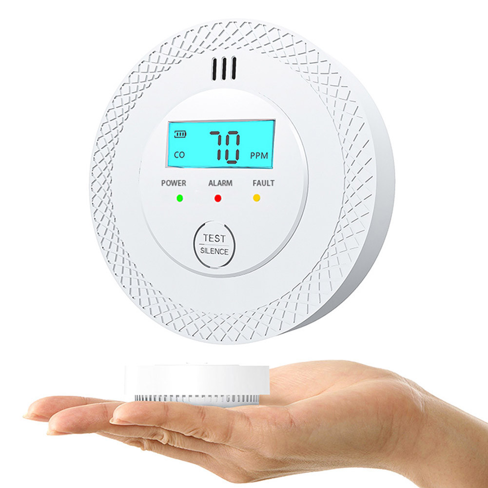 CO เซ็นเซอร์ปลุก 85dB เครื่องตรวจจับ CO เตือนความไวสูงพร้อม LEDs ...