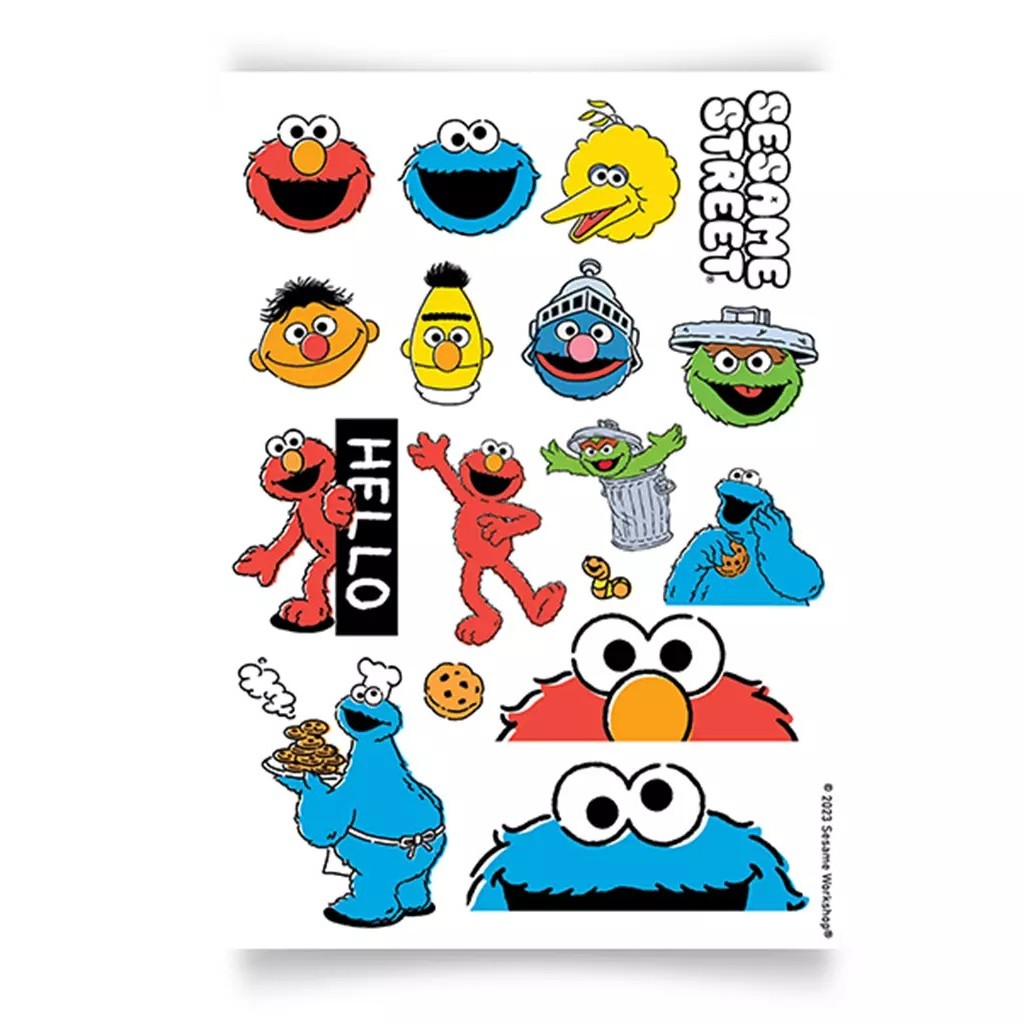Se-ed (ซีเอ็ด) : SST4-สติกเกอร์ : Sesame Street Family-2 A6 Sticker (A6 ...