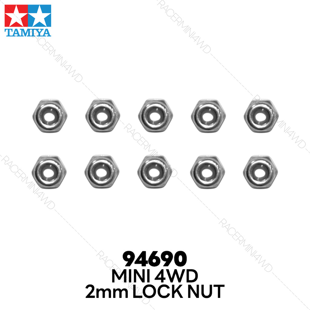 TAMIYA 94690 Mini 4WD 2mm Lock Nut (10pcs.) | Shopee Thailand