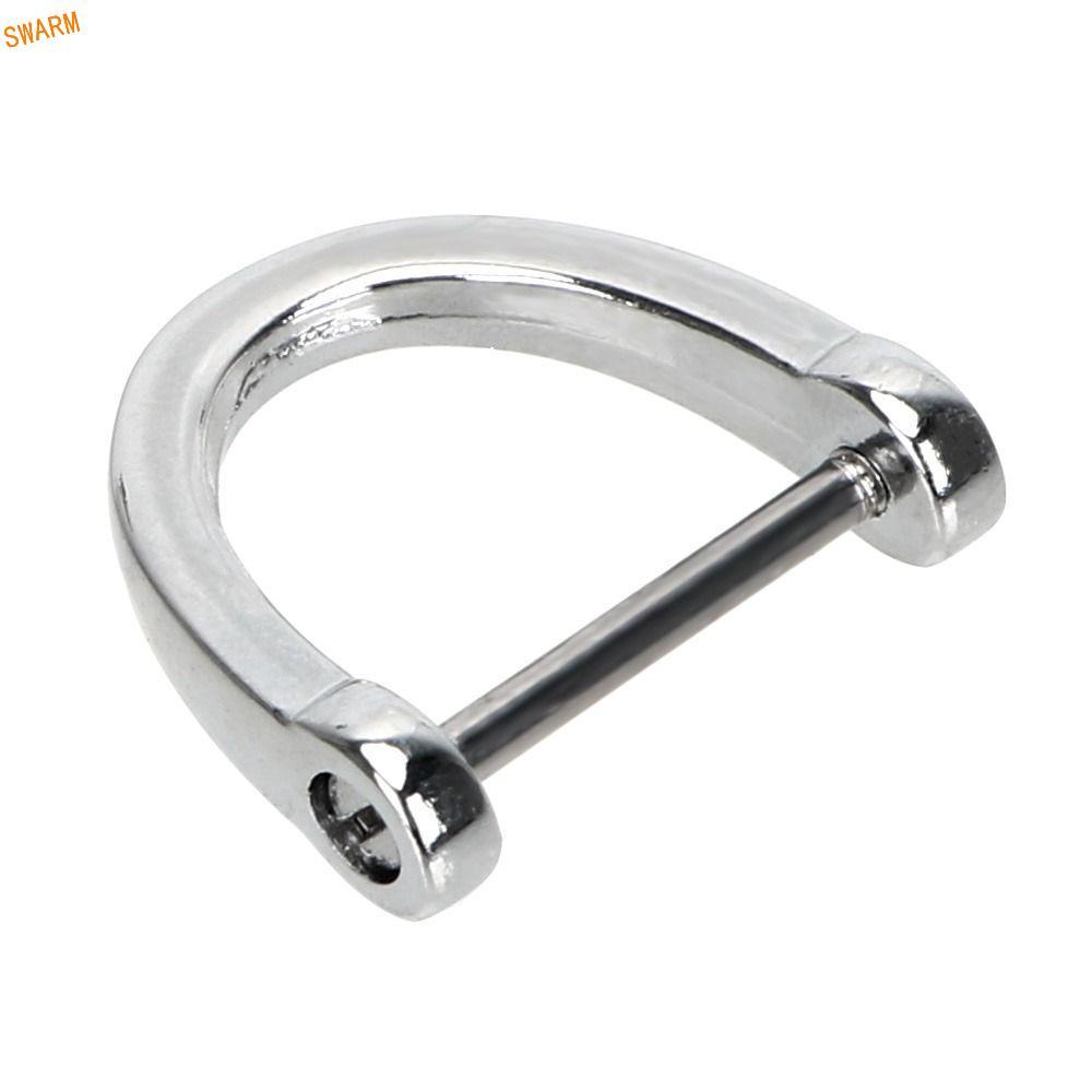 SWARM D Shape Key Chain โลหะ Anti-Lost ฮาร์ดแวร์คลาสสิกหัวเข็มขัด D รูป ...