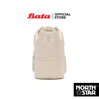 โปรโมชั่น Flash Sale : Bata บาจา North Star รองเท้าผ้าใบสนีคเกอร์แบบผูกเชือก สำหรับผู้หญิง รุ่น MAYO สีเบจ รหัส 5208152 สีขาว 5201152