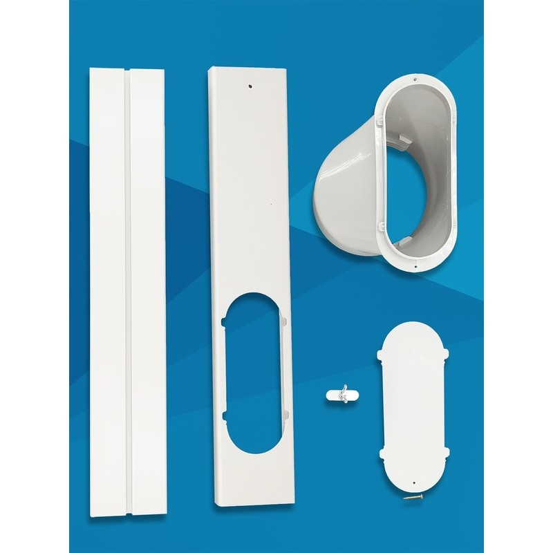 เครื่องปรับอากาศเคลื่อนที่ All-in-One Machine Window Baffle ท่อไอเสีย ...