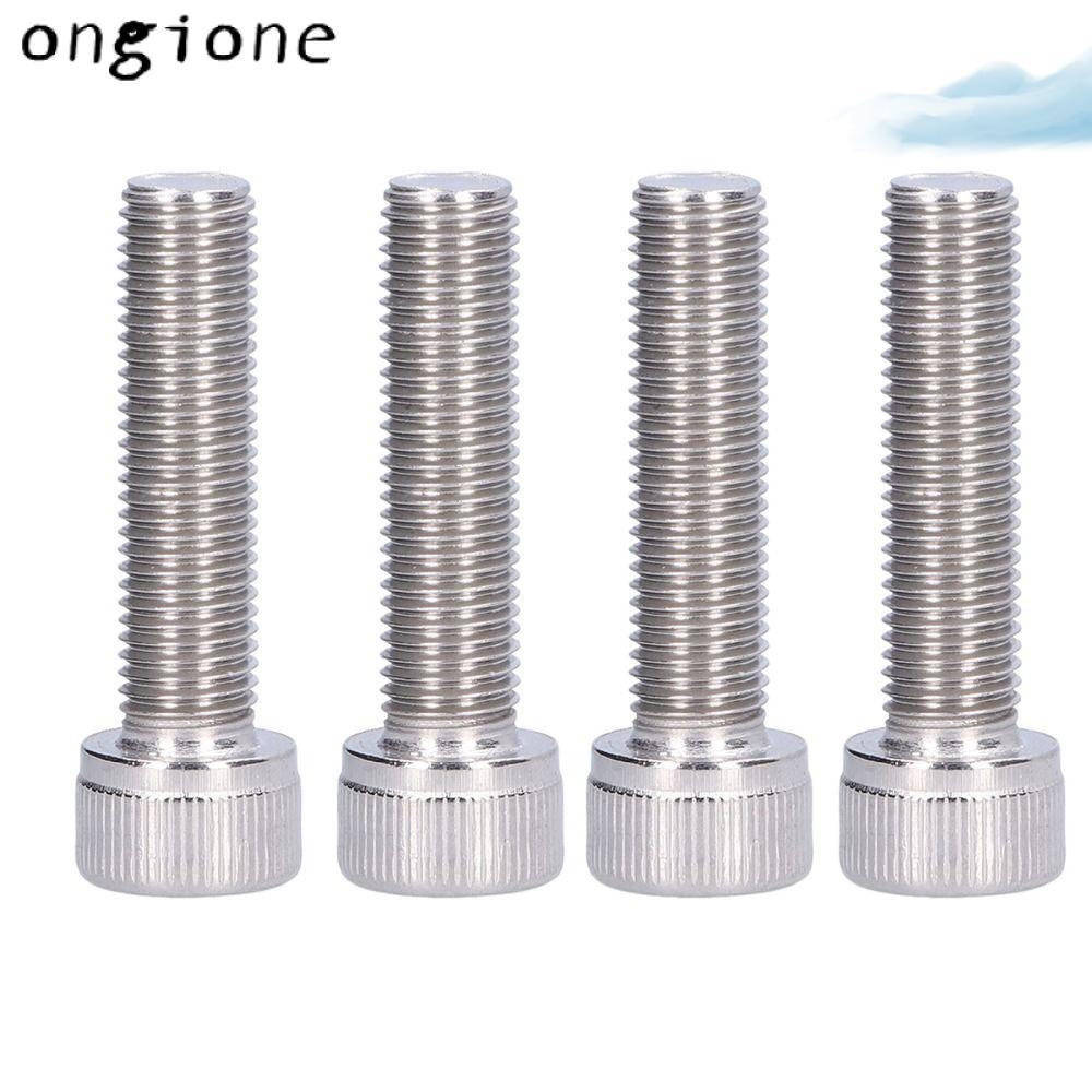 4 Stuks M10 Inbuskopbout – RVS A2 Fijne Draad 1,25 Mm, Cilinderkopschroef Met Volle Draad (M10 X 20-60 Mm)