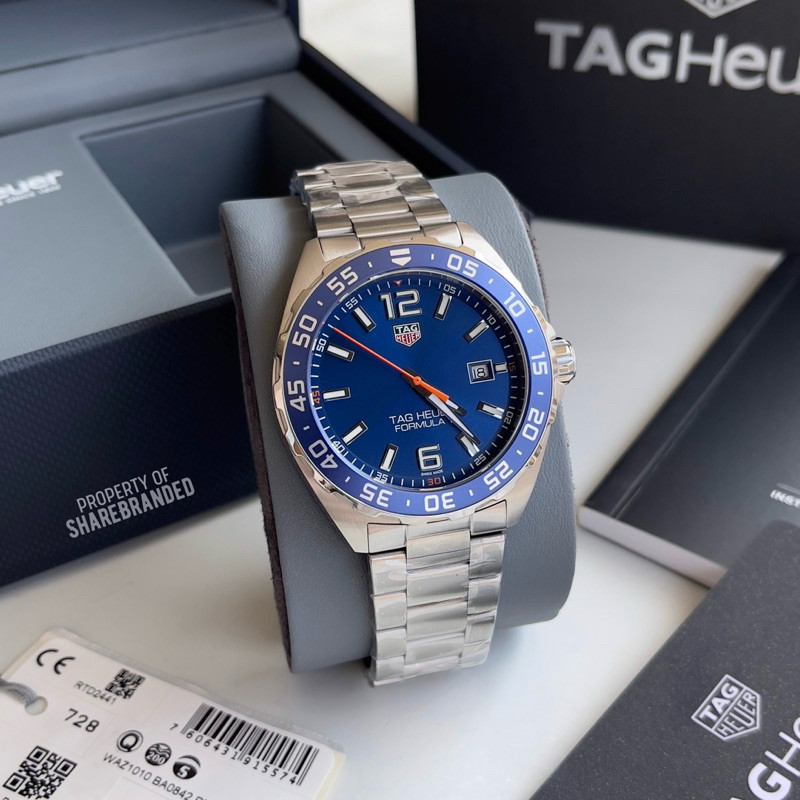 Tag Heuer F1 Blue Dial Quartz สายสแตนเลส WAZ1010.BA0842 | Shopee Thailand