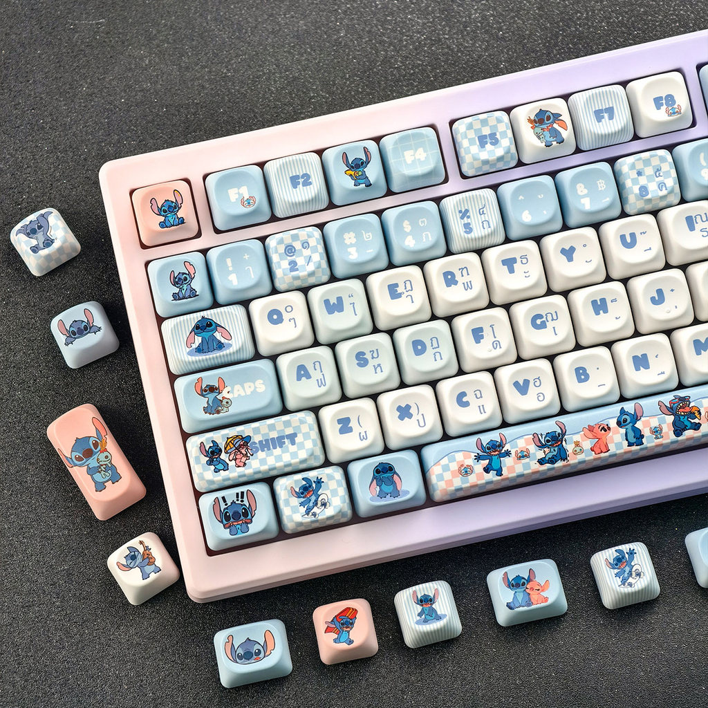 【ไทย Keycap】MAIMOOO Stitch Keycap 120 คีย์ MOA โปรไฟล์ PBT ไทย Dye ...