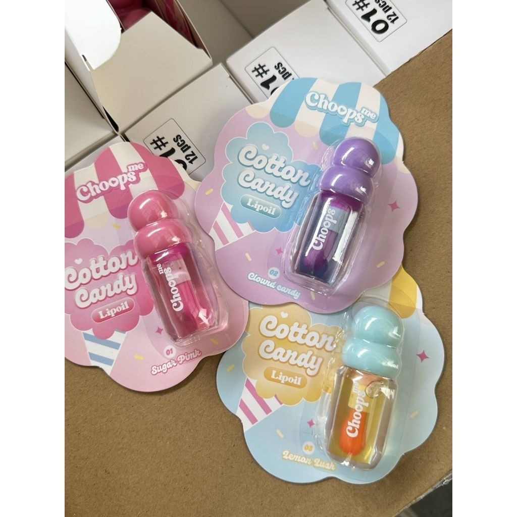 ลิปCHOOPS Cotton candy มีให้เลือกถึง3แบบ ของแท้100% | Shopee Thailand