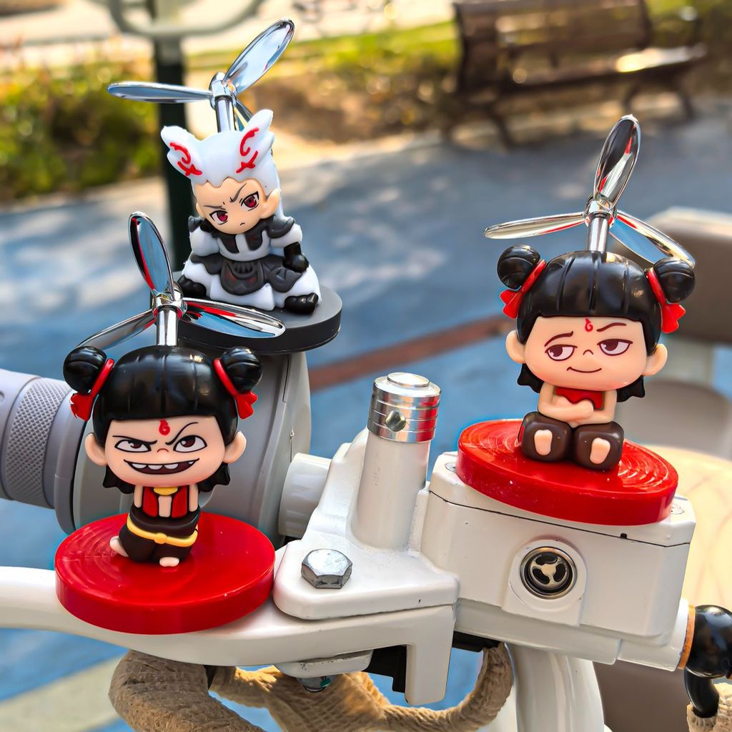 Nezha เครื่องประดับจักรยานไฟฟ้า Magic Child Haunted Sea Motorcycle ...