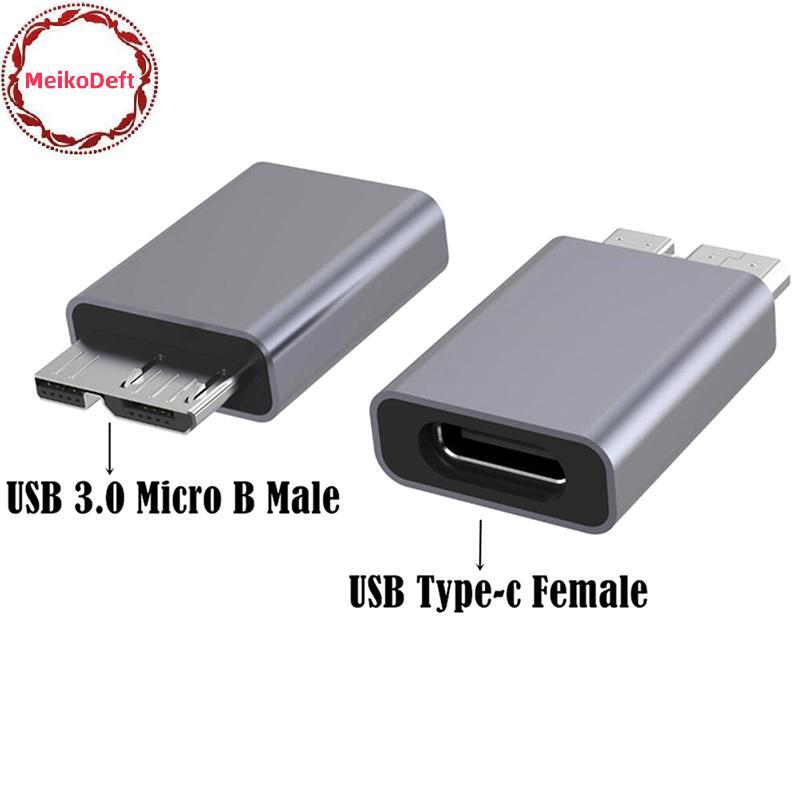 MeikoDeft อะแดปเตอร์ USB Type C หญิง USB 3.0 Micro B ชายเชื่อมต่ออะแดป ...