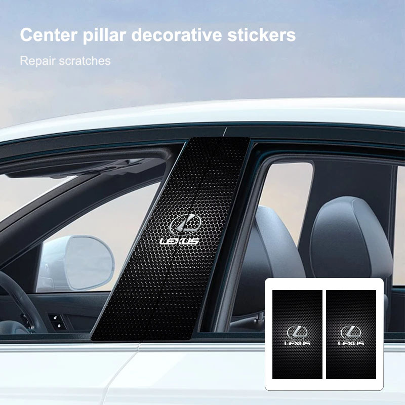 Lexus จัดแต่งทรงผม B-Pillar Center คอลัมน์ PET Decals สติกเกอร์ ...