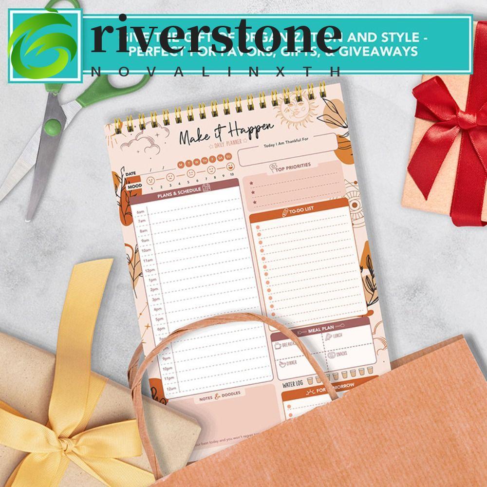 RIVERSTONE To Do List Notepad, 52 แผ่นตารางแบบพกพา Journal, สมุดบันทึก ...