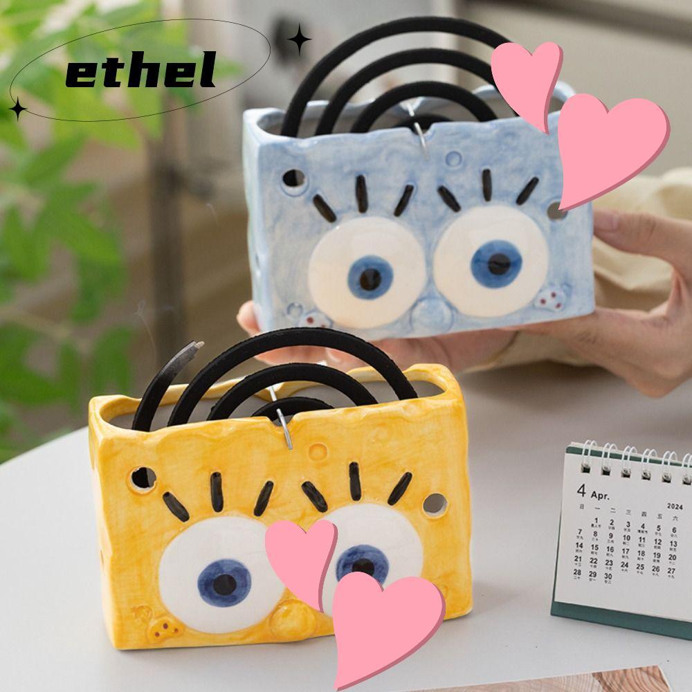 ETHEL ที่ใส่ม้วนยุง, SpongeBob แขวนธูป Ash Storage Rack, เซรามิค Anti ...