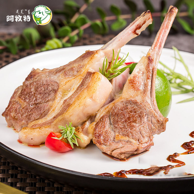 Amute ภายในมองโกเลีย Single-Bone French Lamb Chops 18 ชิ้นตัดเดิมกลั่น ...