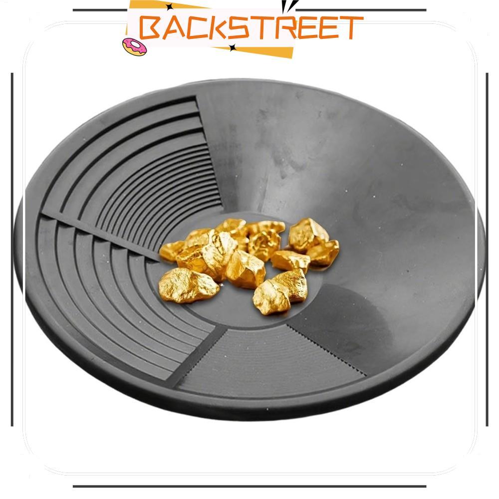 BACKSTREET Gold Panning Tools, with Riffle Design Plastic Gold Pan ...