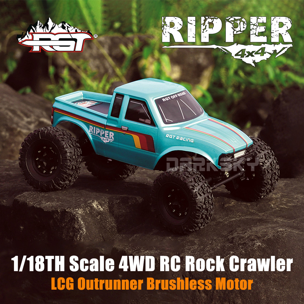 RGT 1/18 18800 RIPPER LCG Outrunner 4WD Brushless RC Rock Crawler รีโมท ...
