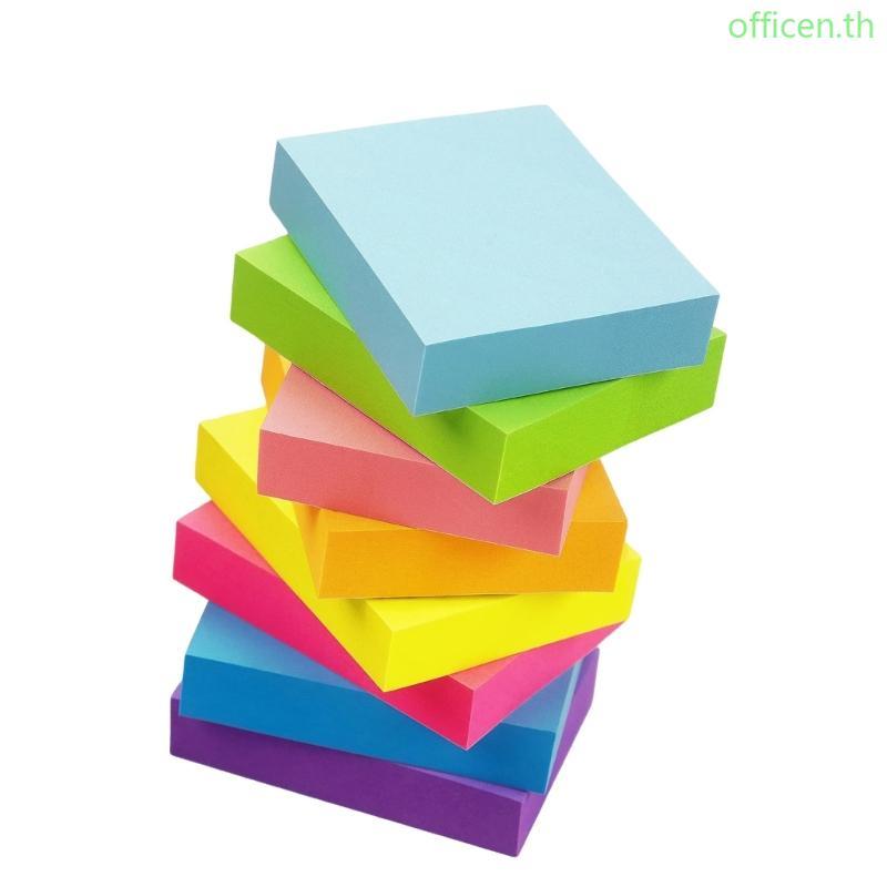 Cen 8 ชิ้นที่มีสีสัน Sticking Notes Notepads กาวหมายเหตุ Pad ความงาม ...