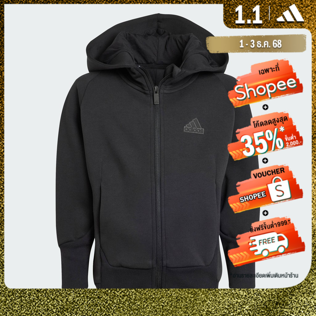 adidas Lifestyle adidas Z.N.E. Full-Zip Hoodie Kids Unisex Black IB3986 ...
