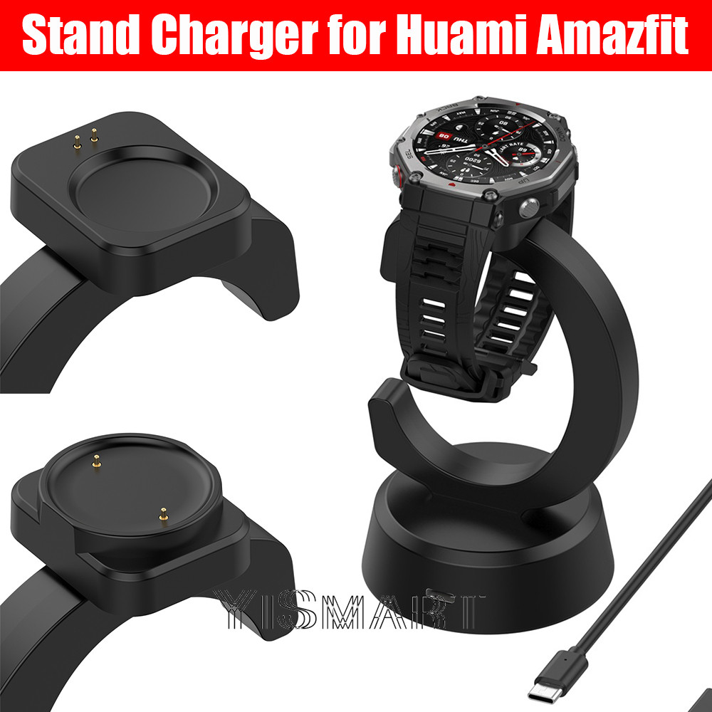 RuenTech Caricatore per Amazfit Balance 2, cavo di ricarica USB, cavo di ricambio per Amazfit Balance/T-Rex 3, cavo di ricarica smartwatch accessorio (nero