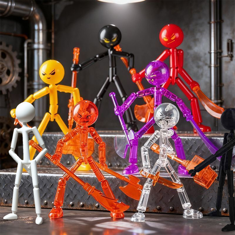 Crazy Matchstick Man ประกอบรุ่นของเล่นคอลเลกชัน Stickman Movable Joint ...