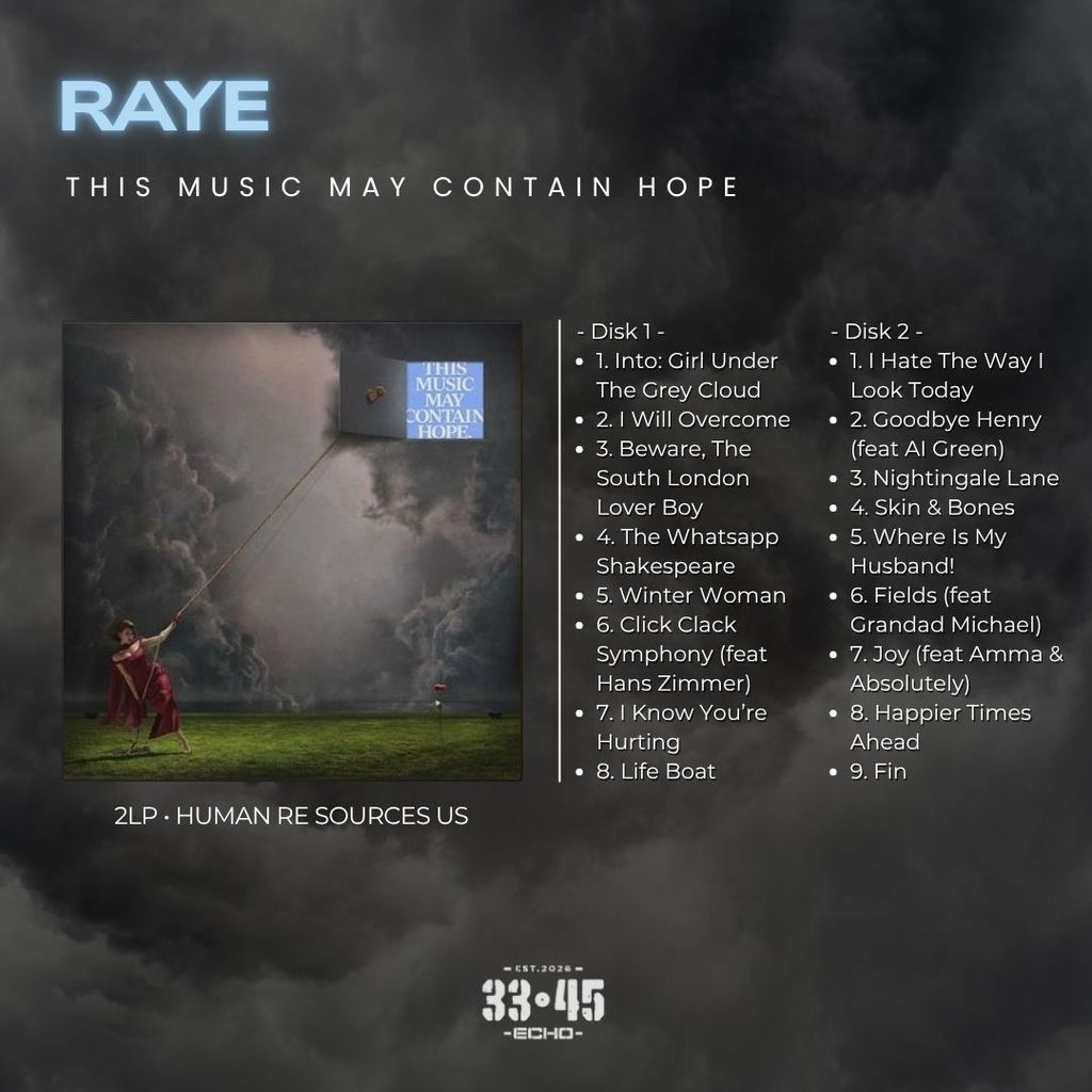 [แผ่นเสียง Vinyl LP] Raye - This Music May Contain Hope 2LP [ใหม่และซีล ...